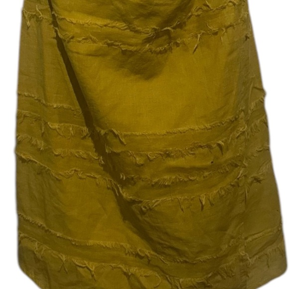 Cotton Candy Cut Out Elegant Mustard Dress Size Medium NWT - Picture 4 of 10